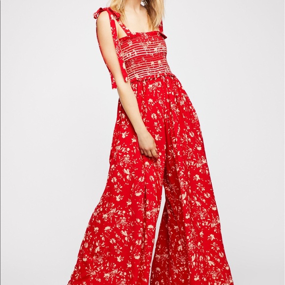 Free People Pants - Free People Color my World Floral Jumpsuit